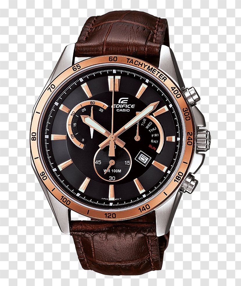 Casio Edifice Watch Chronograph Strap Transparent PNG