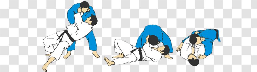 Chokehold Judo Okuri Eri Jime Nami Juji Sode Guruma - Silhouette - Cartoon Transparent PNG
