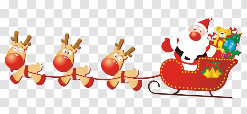 Santa Claus's Reindeer Christmas Day Tree - Clauss - Free Transparent PNG