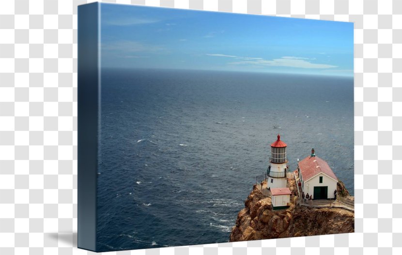 Point Reyes Lighthouse Gallery Wrap Promontory Beacon - Watercolor Transparent PNG