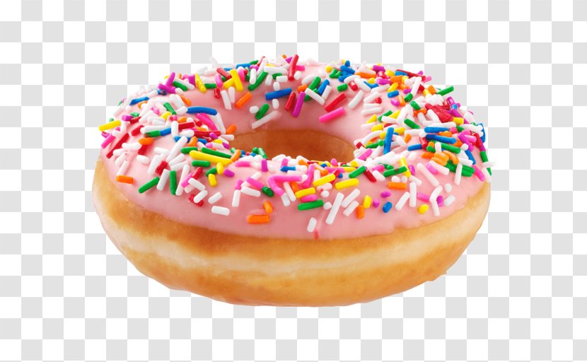 Donuts Frosting & Icing Cream Shortcake Krispy Kreme - Strawberry Transparent PNG