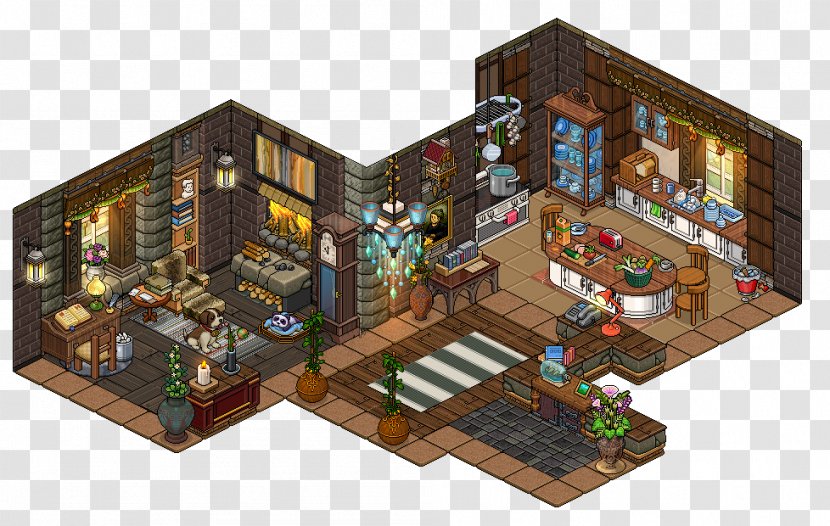 Habbo YouTube Room House Game - Apartment - Bathroom Interior Transparent PNG