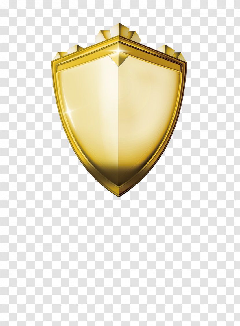 Shield - Brass - Yellow Transparent PNG