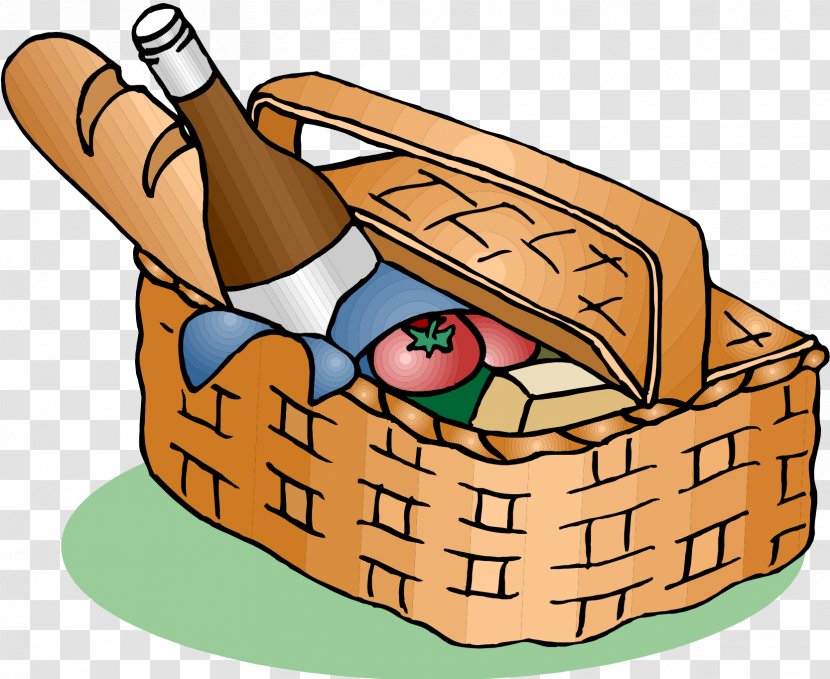 Clip Art Picnic Baskets Openclipart - Wicker - Of Basket Transparent PNG
