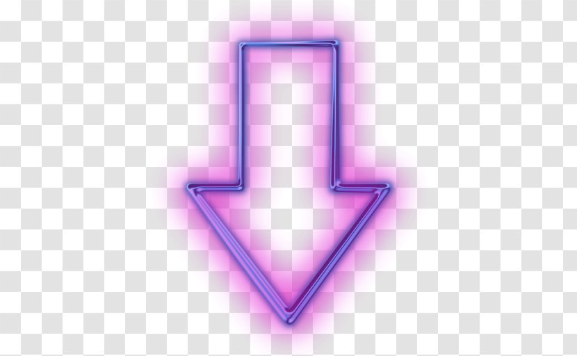 Arrow Computer Software Video Game - Sign - Down Transparent PNG