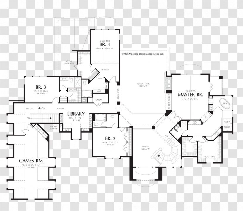 House Plan Square Foot Floor - Area Transparent PNG
