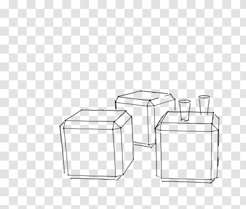 Food Storage Containers Line Art - White - Design Transparent PNG