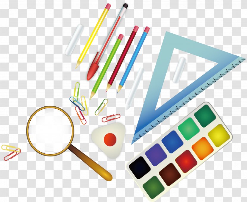 Palette Magnifying Glass Poster - Rectangle - Palette, Glass, Transparent PNG