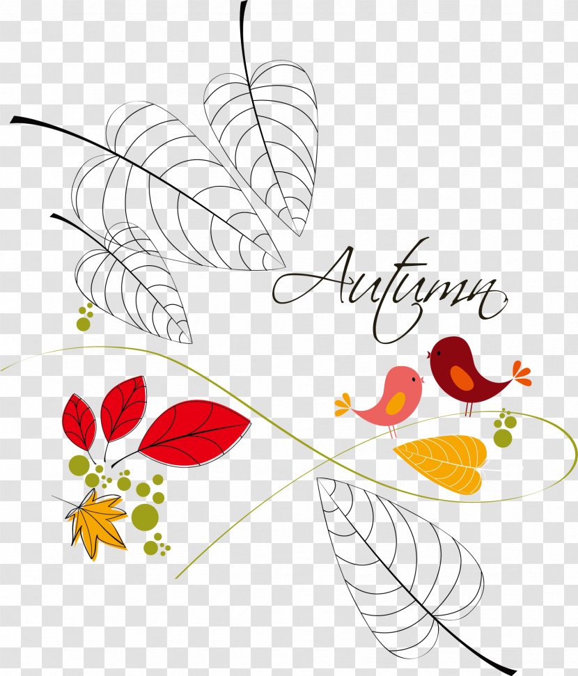 Drawing Autumn Illustration - Leaf - Leaves Transparent PNG