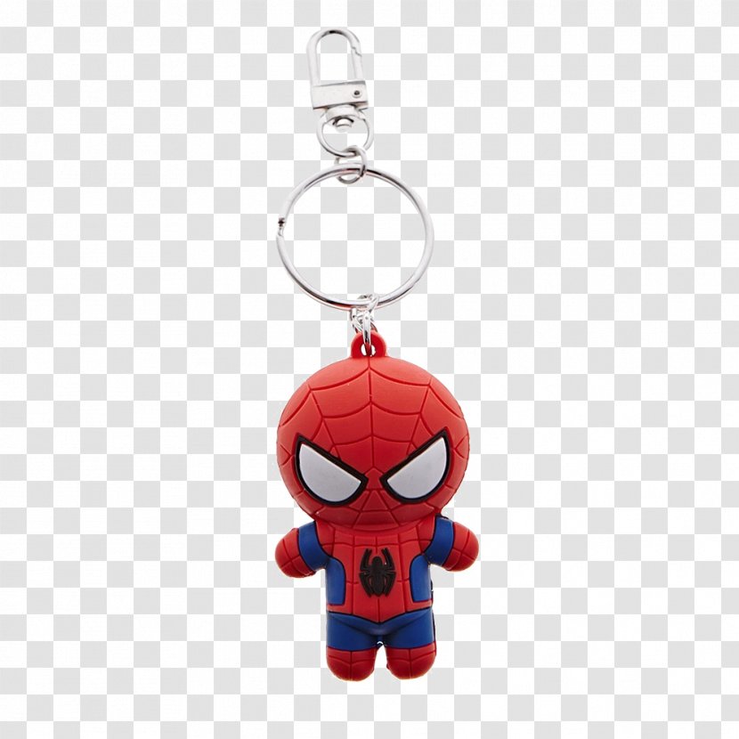 Spider-Man Keychain Q-version - Marvel Comics - Q Version Of The Three-dimensional Rubber Key Chain Pendant Transparent PNG