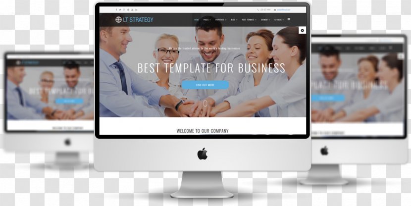 Responsive Web Design Template Joomla Business - Virtuemart - Strategy Transparent PNG