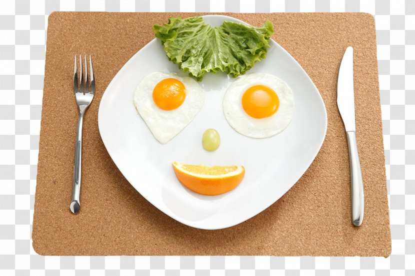 Fried Egg Breakfast Brunch Creativity - Cutlery - Creative Transparent PNG