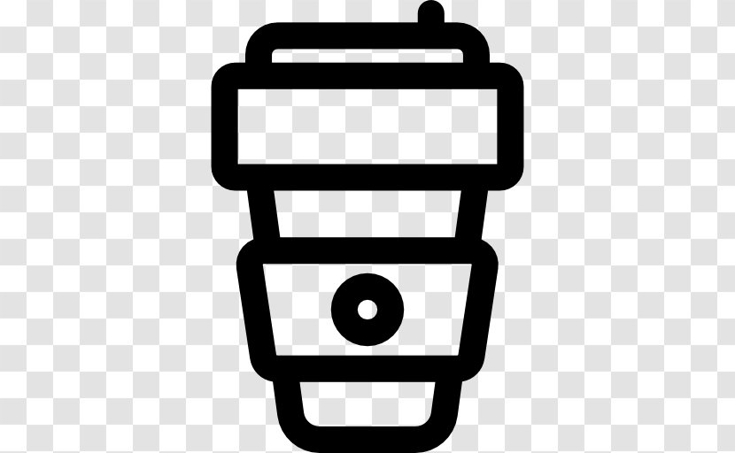 Take-out Cafe Coffee Clip Art - Black And White Transparent PNG
