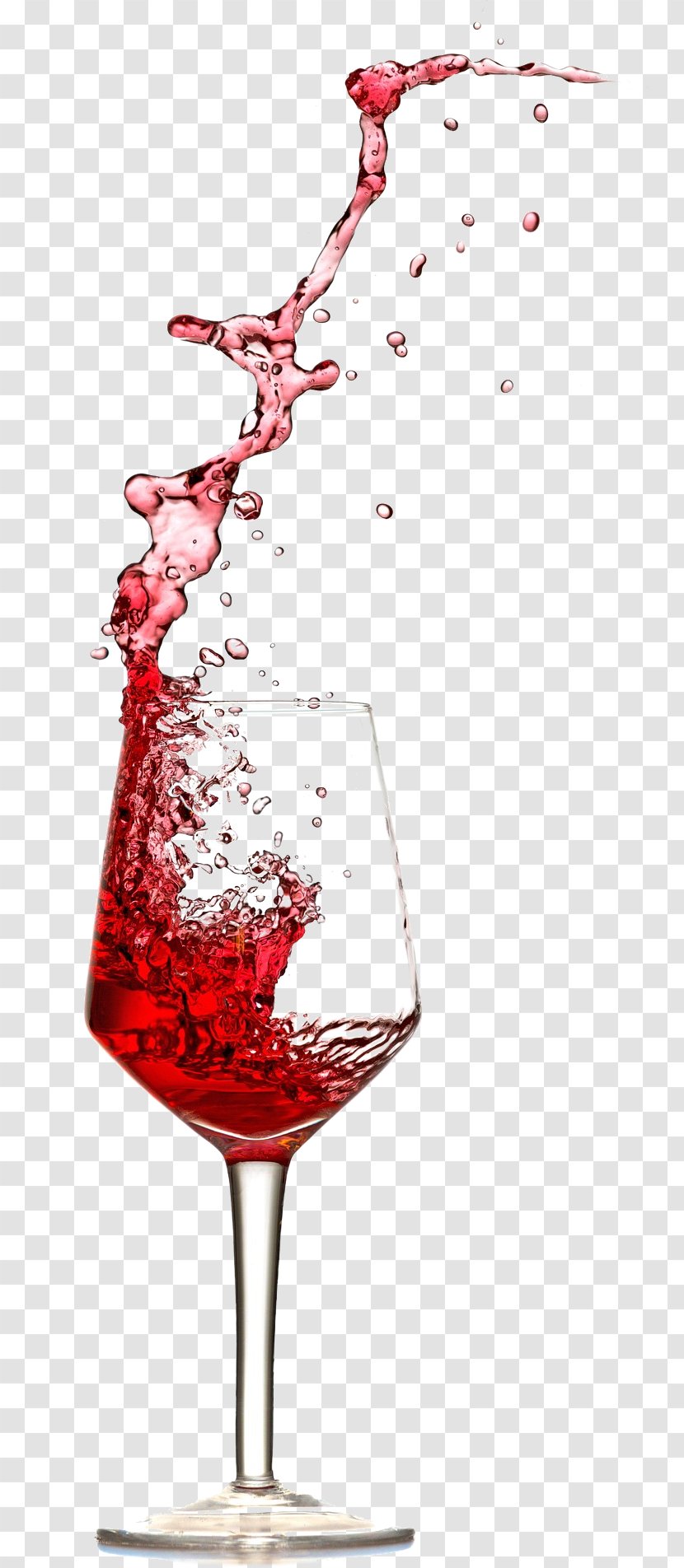 Wine Glass Champagne Distilled Beverage Red - Cocktail Garnish Transparent PNG