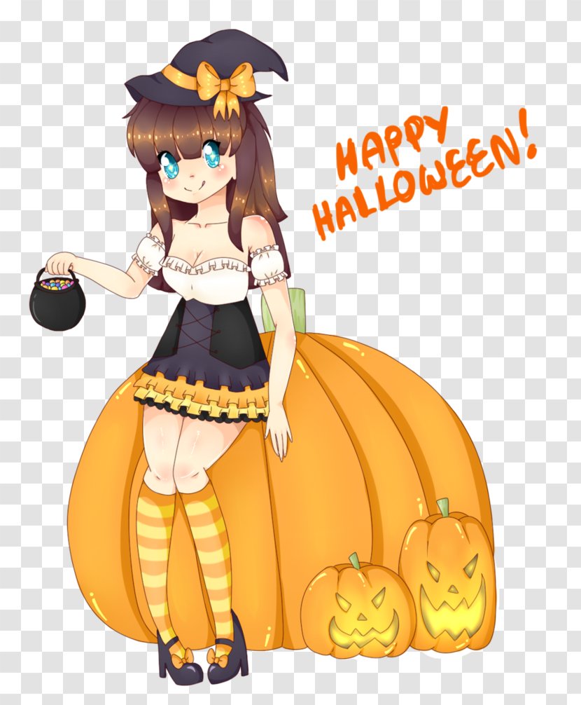 Pumpkin Clip Art Illustration Halloween Fruit - Character - Happy Transparent PNG