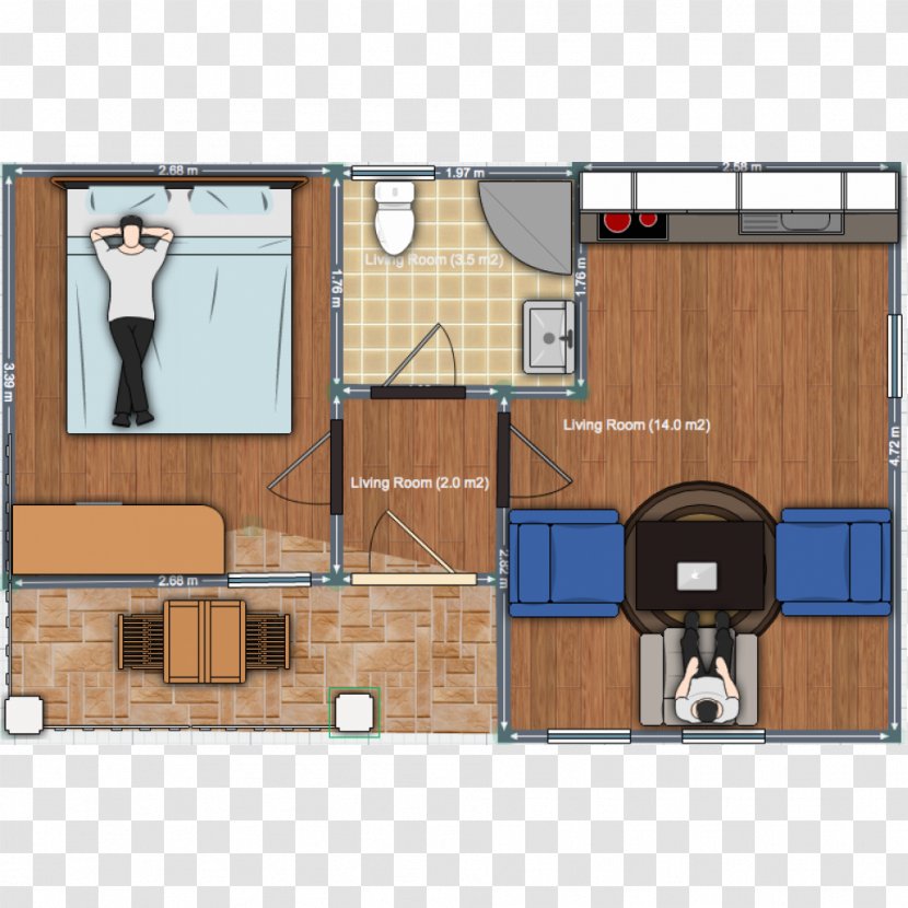 House Hall Square Meter Prefabrication Floor Plan - Home Transparent PNG