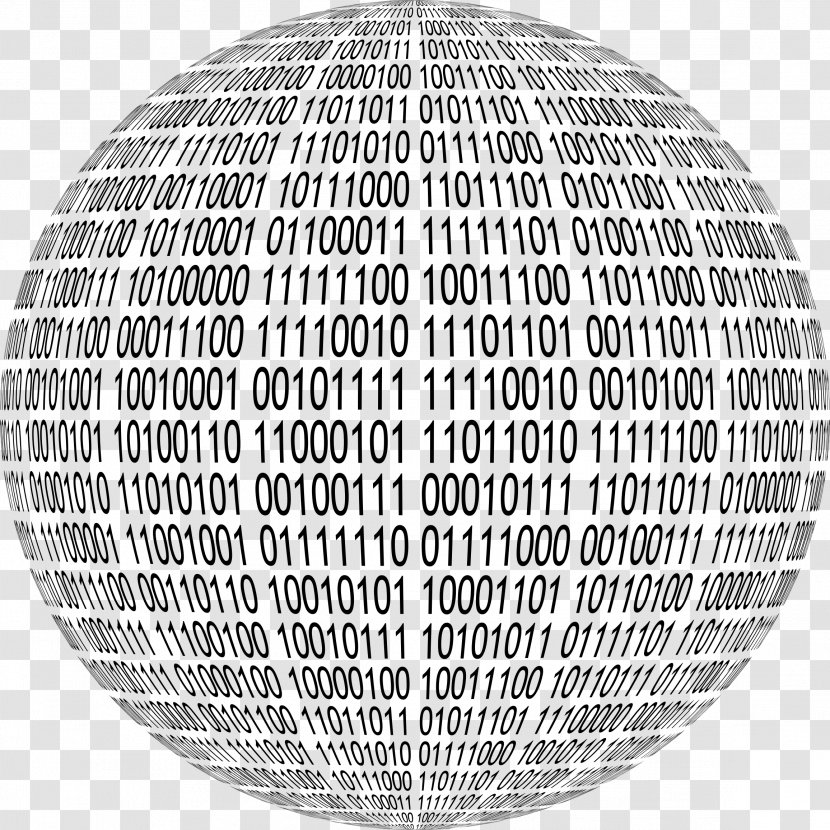 Sphere Binary File Code Disco Ball - Coder Transparent PNG