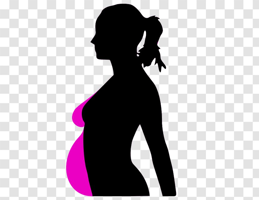 Clip Art Teenage Pregnancy Openclipart Image - Black And White Transparent PNG