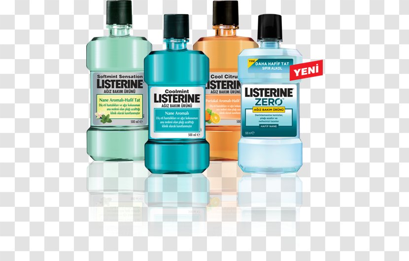 Listerine Mouth Gargling Tooth Liquid - Cosmetics Transparent PNG
