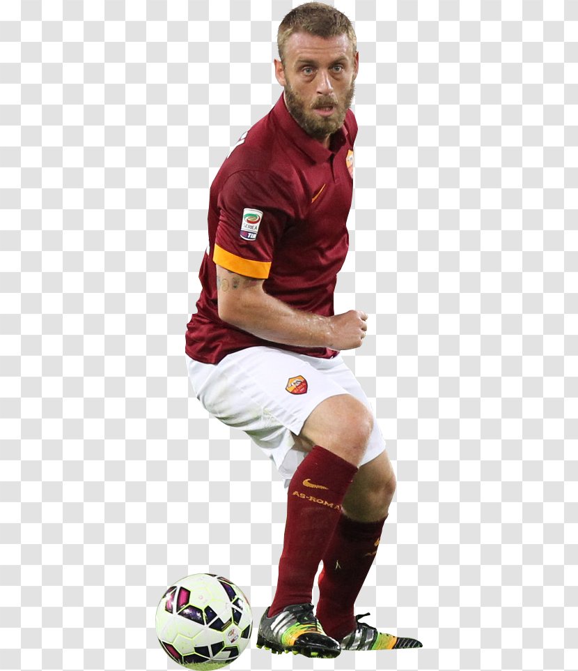 Team Sport T-shirt Football Player Maroon - Jersey - Daniele De Rossi Transparent PNG