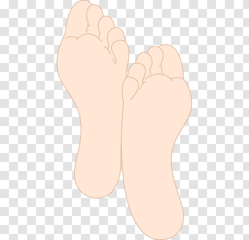 Thumb Foot Toe Sole - Cartoon - Heart Transparent PNG