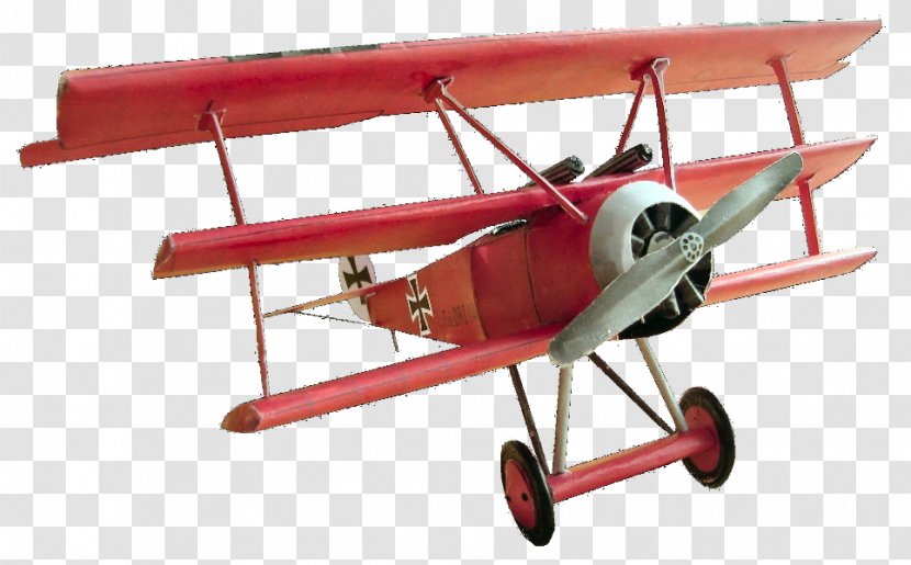 Triplane Paper Model Fokker Dr.I Airplane - Propeller Transparent PNG