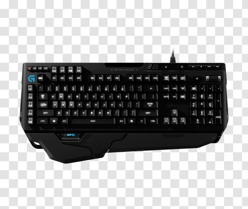 Computer Keyboard Logitech G910 Orion Spark Gaming Keypad Spectrum G810 - Technology - Rgb Color Model Transparent PNG