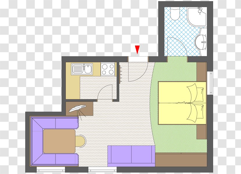 Floor Plan Architecture Property - Rectangle - Line Transparent PNG