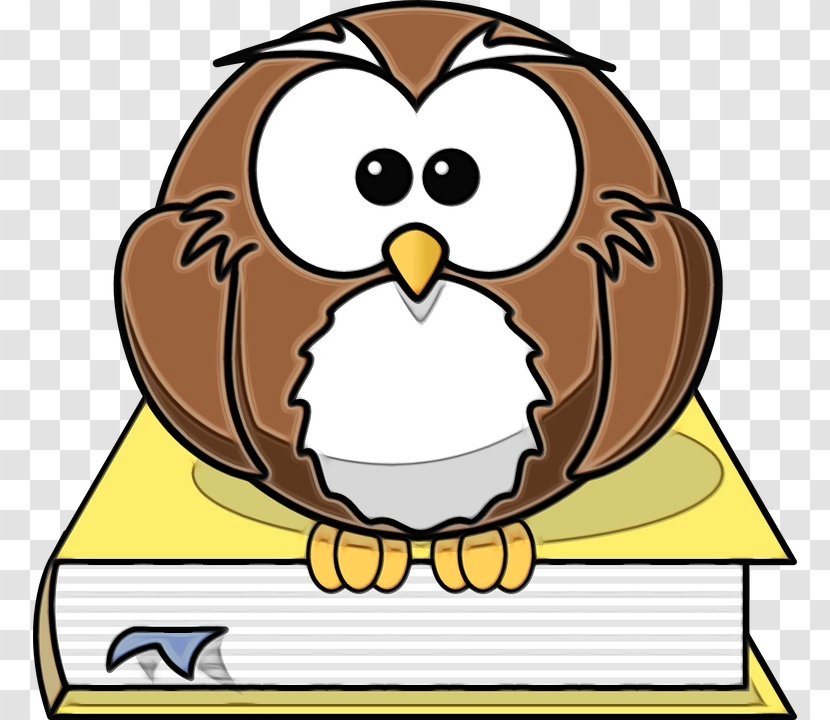 Cartoon Bird Clip Art Owl Of Prey - Paint Transparent PNG