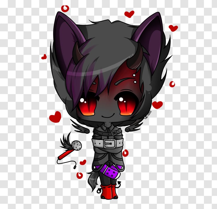 Whiskers Cat Demon Cartoon - Heart - Article Directory Shading Review Transparent PNG