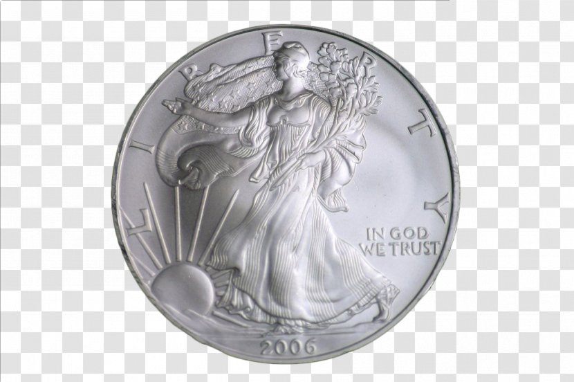 Statue Of Liberty Silver Coin - United States Dollar - Coins Transparent PNG