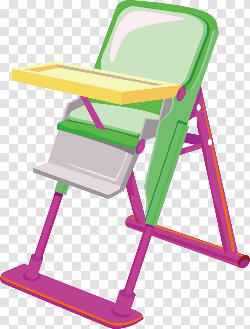 Chair Child - Cartoon - Baby Vector Element Transparent PNG