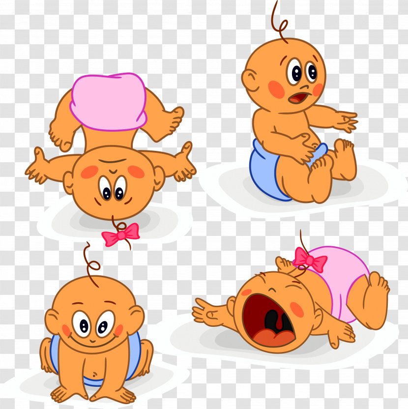 Euclidean Vector Illustration - Cartoon - Baby Transparent PNG