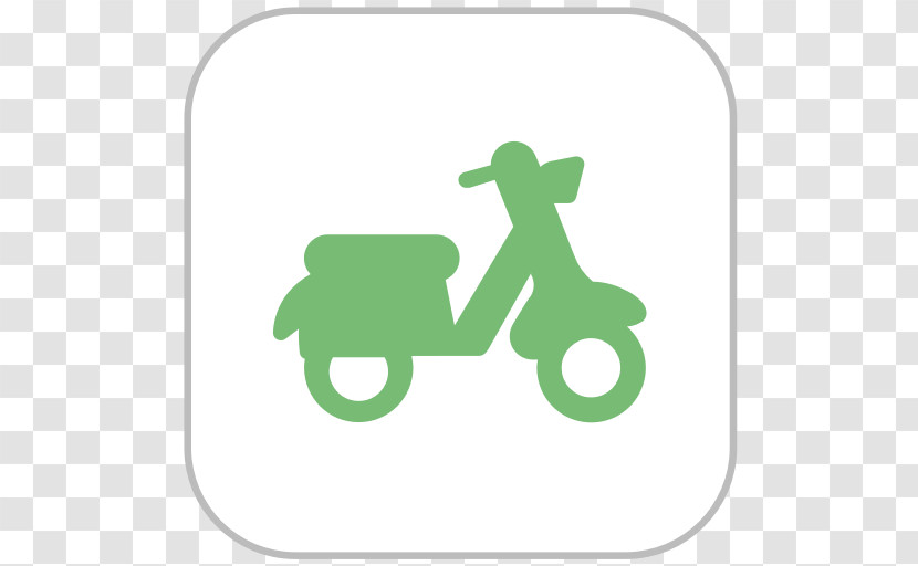 Green Vehicle Transport Sticker Scooter Transparent PNG