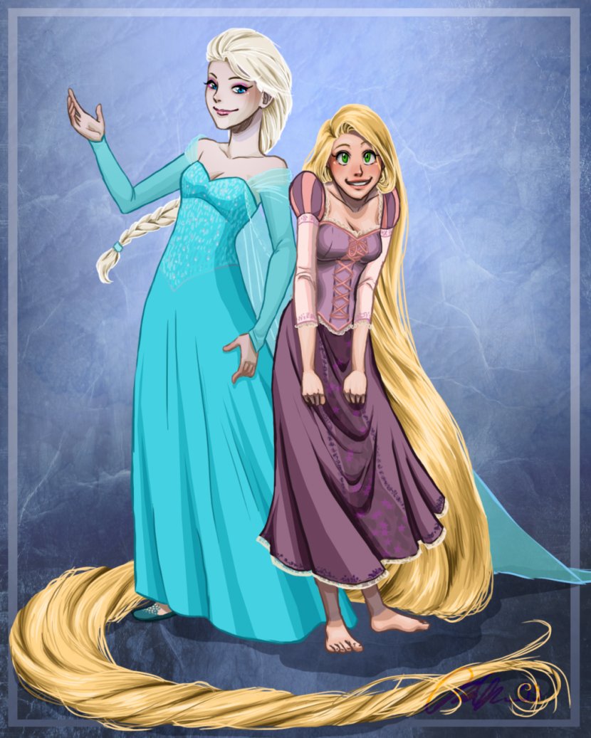 Elsa Rapunzel Fa Mulan Pocahontas Giselle - Watercolor Transparent PNG
