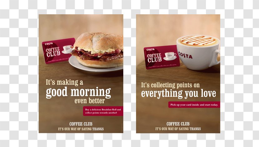 Costa Coffee Breakfast Advertising Fast Food - Campaign - Posters Transparent PNG