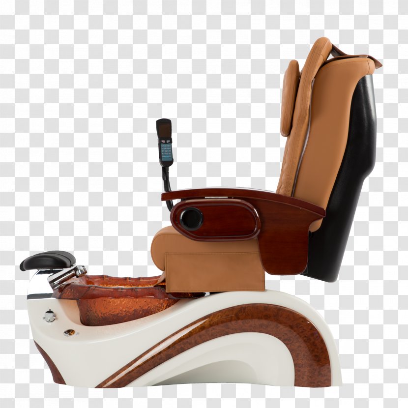 Massage Chair Bicast Leather Wood Transparent PNG