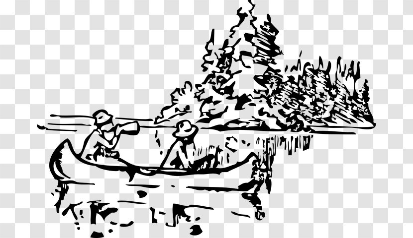 Clip Art: Transportation Canoe Vector Graphics Openclipart - Camping - Art Drawing Transparent PNG