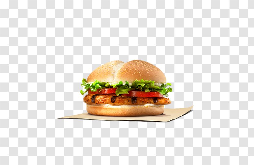 Hamburger Whopper Burger King Grilled Chicken Sandwiches Veggie - Food Transparent PNG