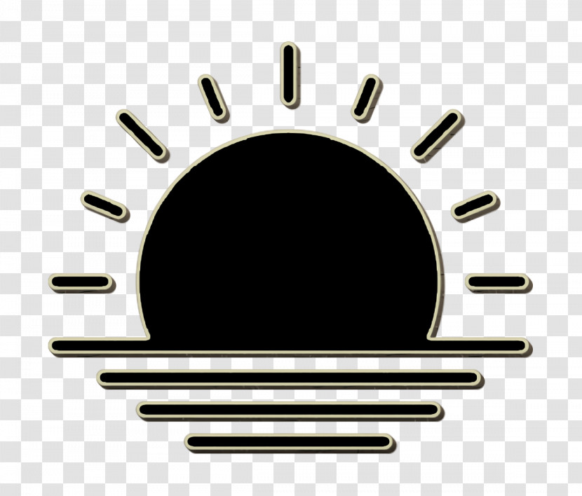 Sunset Icon Weather Icon Sun Icon Transparent PNG