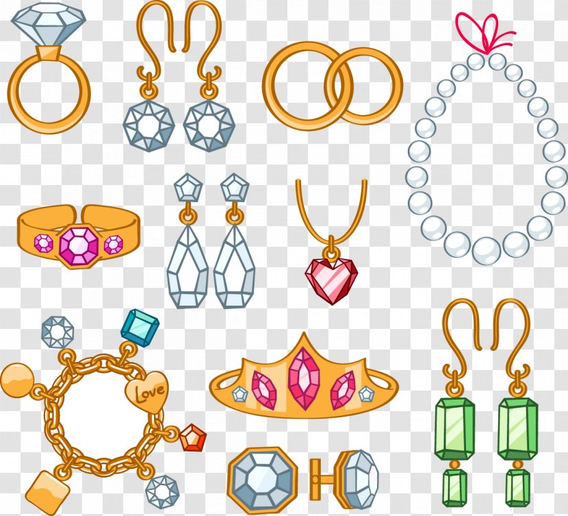 Jewellery Cartoon Necklace Clip Art - Jewelry Transparent PNG