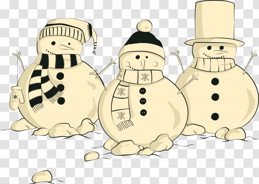 Snowman Christmas Drawing - Scarf - Wearing Transparent PNG