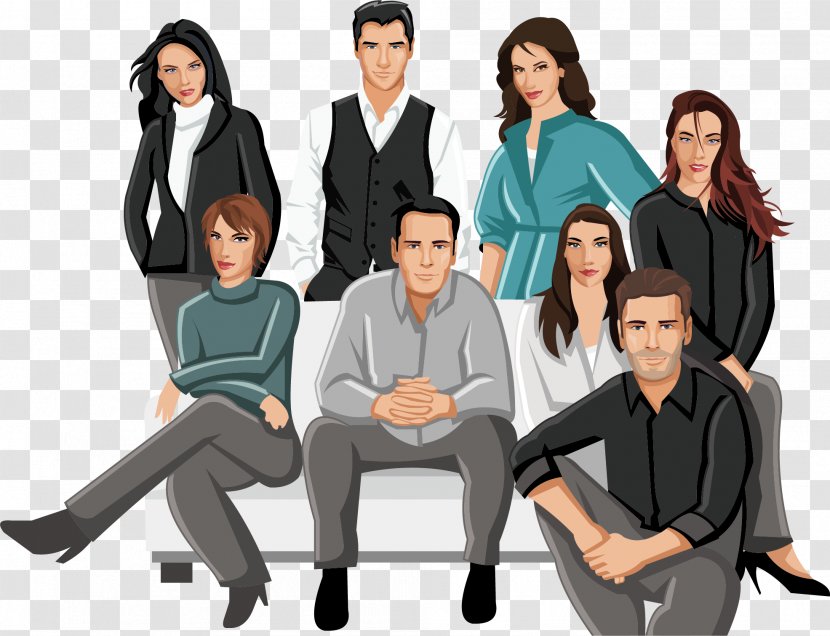 Clothing Stock Photography Workwear - Flower - Cartoon Creative Business People Transparent PNG