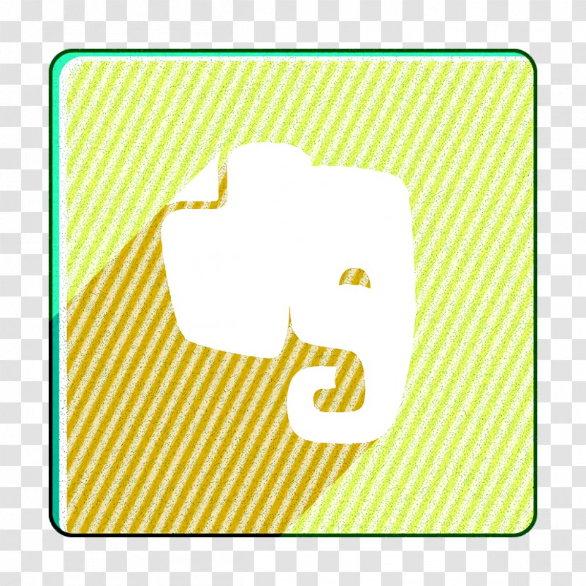 Evernote Icon Media Shadow - Logo - Rectangle Transparent PNG