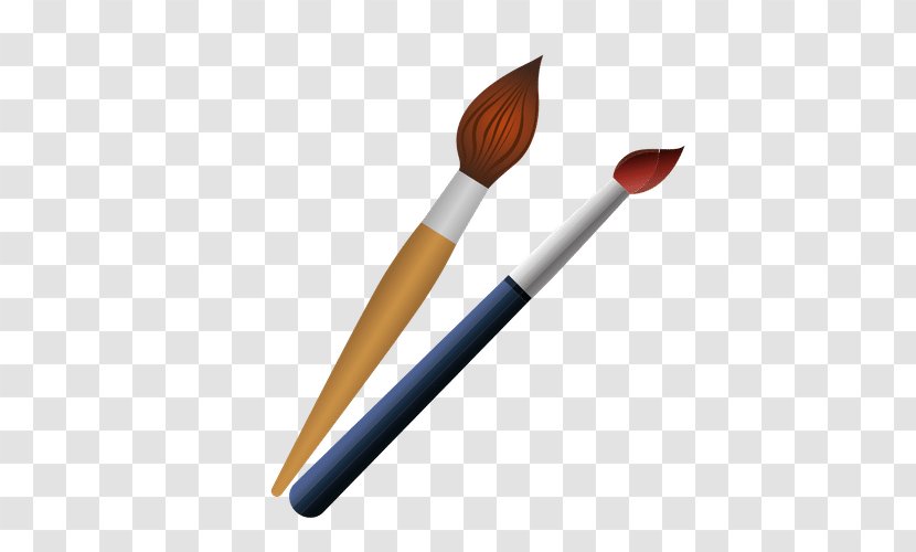 Paintbrush Palette Ballpoint Pen - Paint Transparent PNG