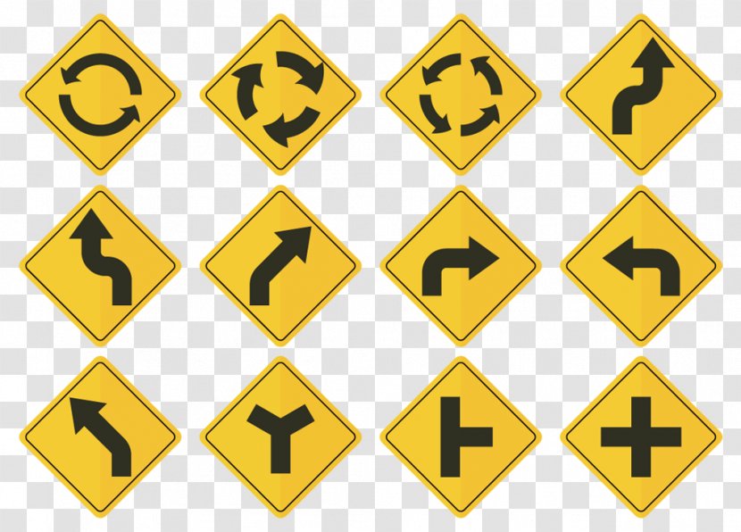 Arrow Download Icon - Traffic Sign - Road Transparent PNG