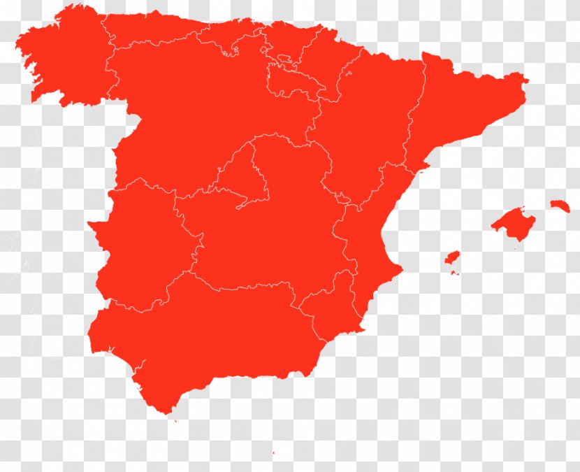Provinces Of Spain Map EF English Proficiency Index - Royaltyfree Transparent PNG