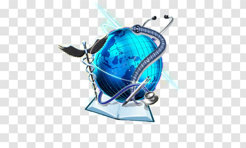 Globe Organism - Electric Blue Transparent PNG