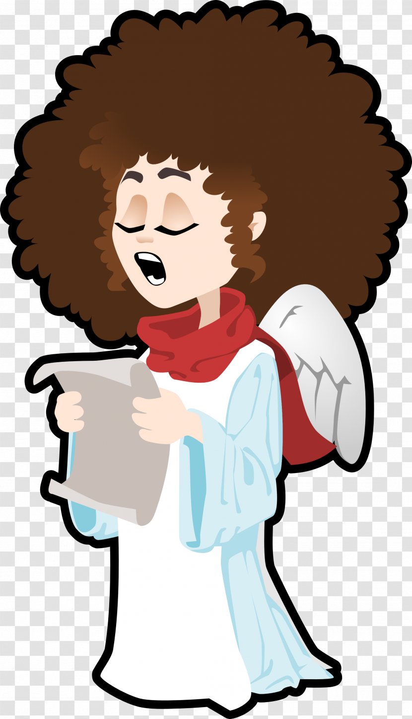 Singing Angel Clip Art - Flower - African American Christmas Pictures Transparent PNG