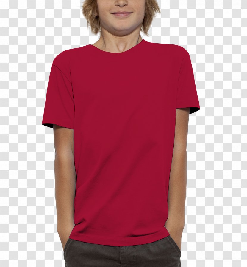 T-shirt Clothing Sleeve Dress - Magenta - Red Shirt Transparent PNG